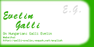 evelin galli business card